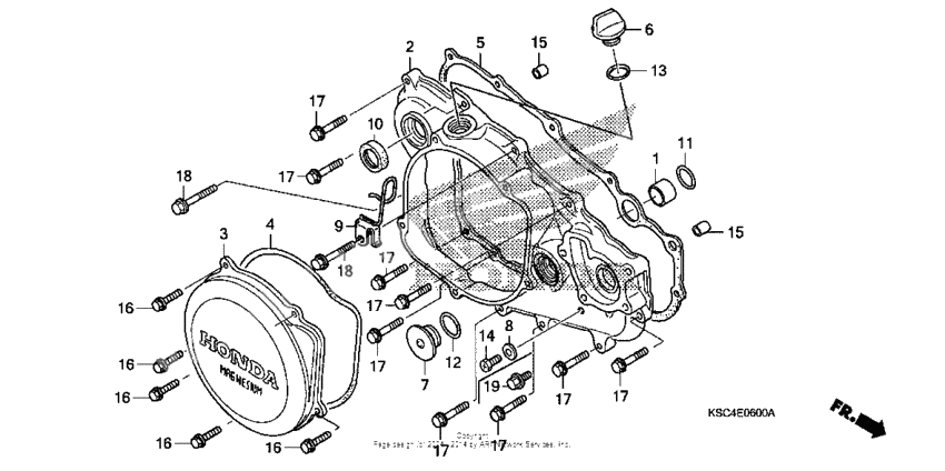 Right crankcase cover