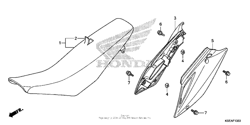 Seat + side cover