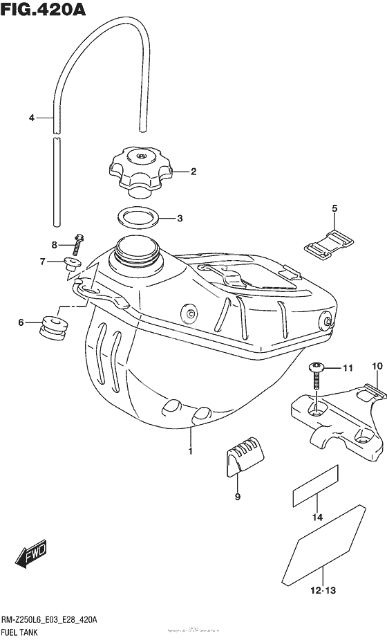 Fuel tank t o/i