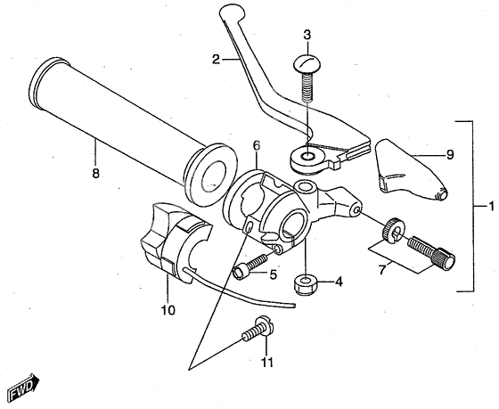 Left handle switch