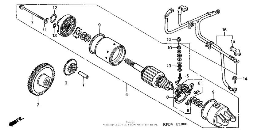 Starting motor