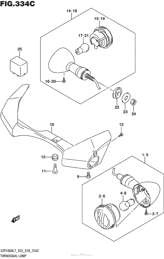 Turnsignal Lamp (Vzr1800Bzl7 E28)