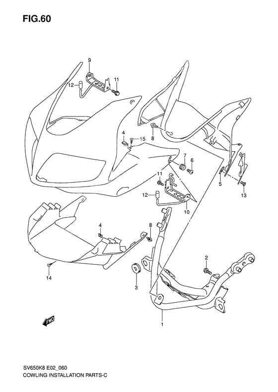 Cowling installation parts              

                  With cowling