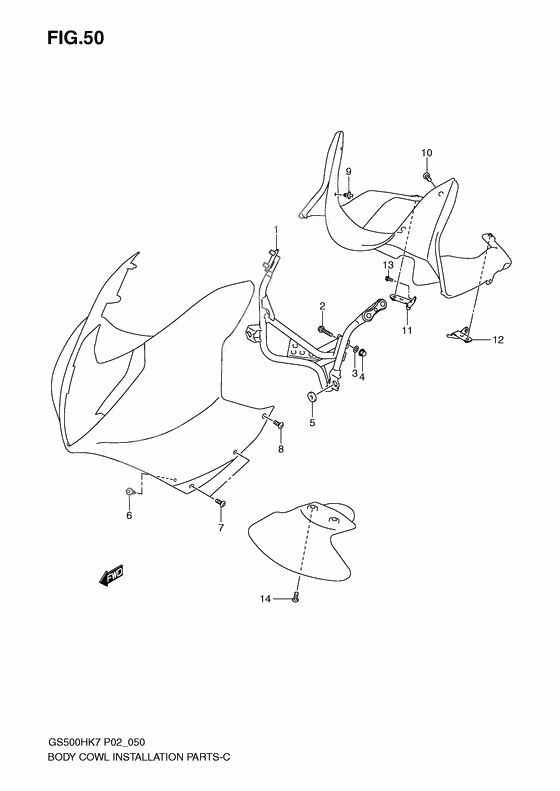 Body cwl installation parts              

                  With cowling