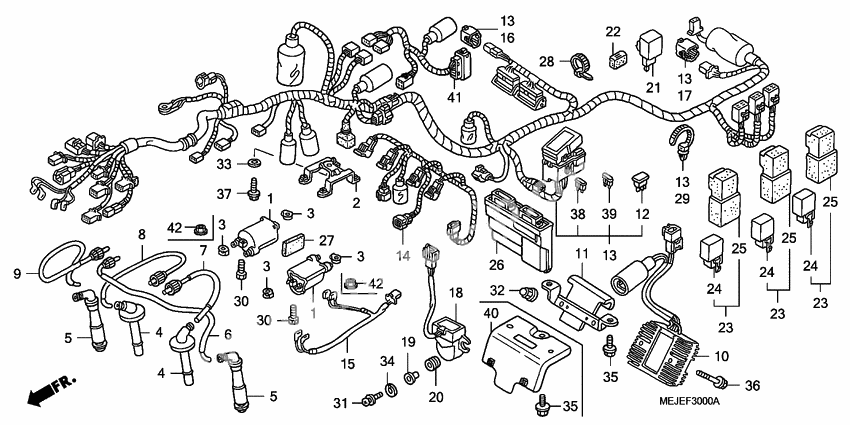 Wire harness/ignition coi l              

                  CB1300/A