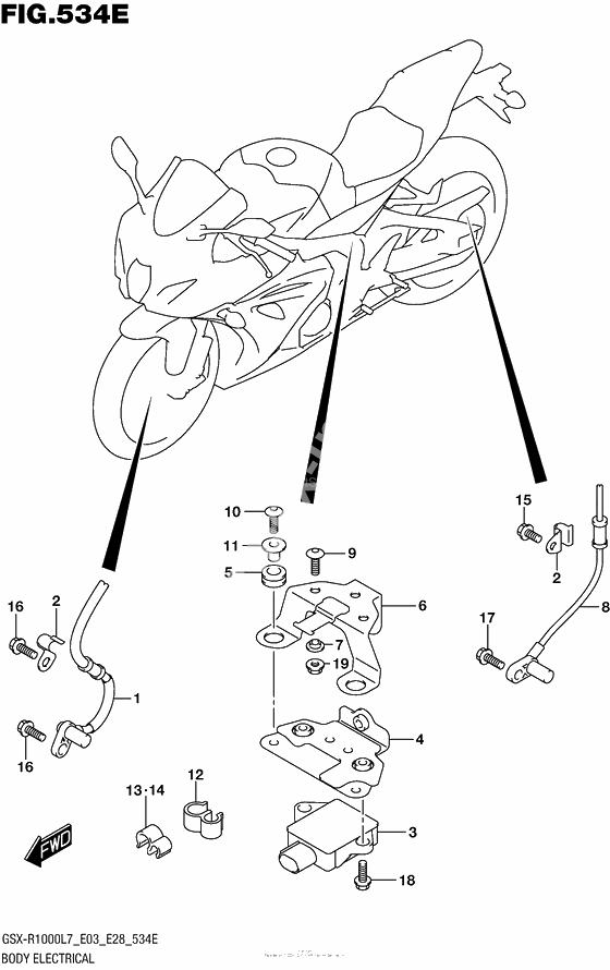 Body Electrical (Gsx-R1000Al7 E28)