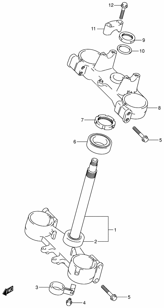 Steering stem              

                  Model k1