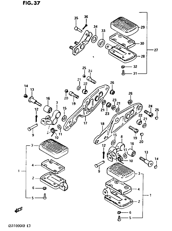 Footrest              

                  Gs1100gk2/gkd