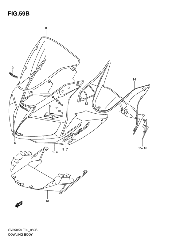 Cowling body              

                  Model l0