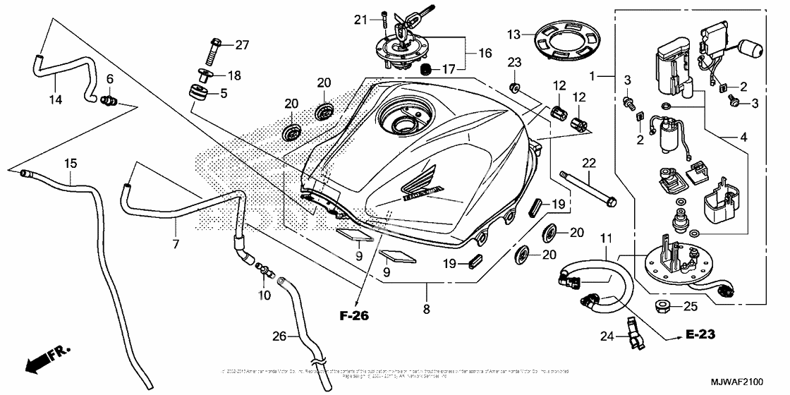 Fuel tank + fuel pump