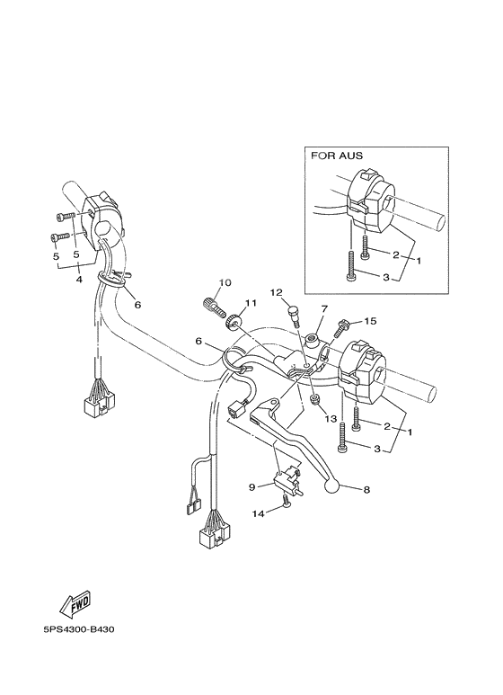 Handle switch. lever