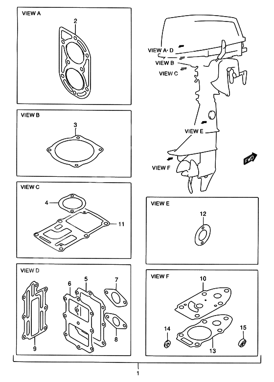 Opt : gasket set