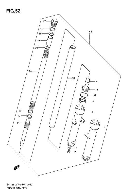 Front damper              

                  En125huk9/huzk9