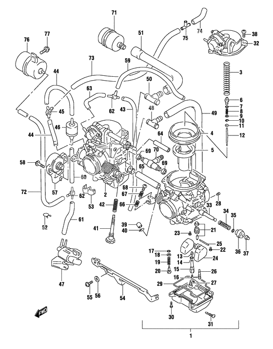 Carburetor assy              

                  Model k4