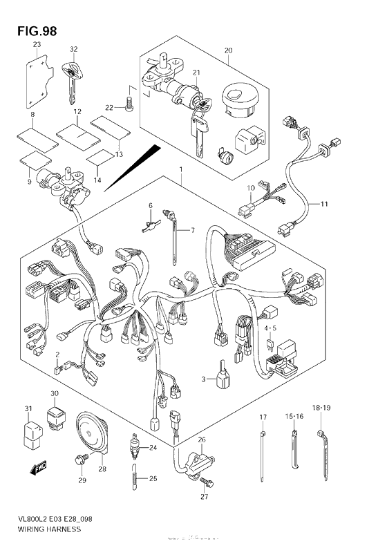 Wiring Harness (Vl800 E28)