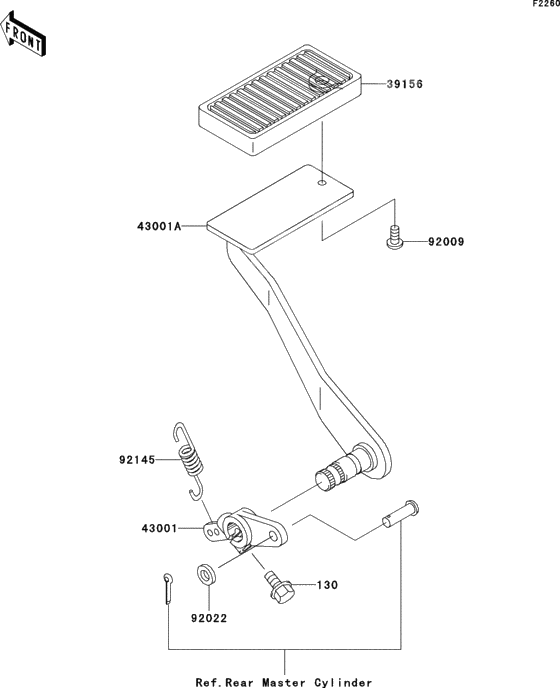 Педаль тормоза