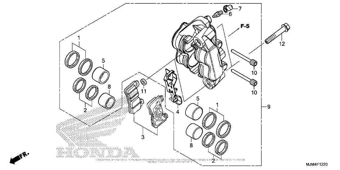 Left front brake caliper (1)