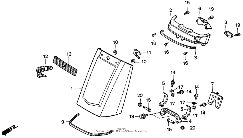 Trunk lid