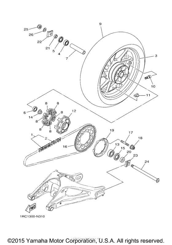 Rear wheel