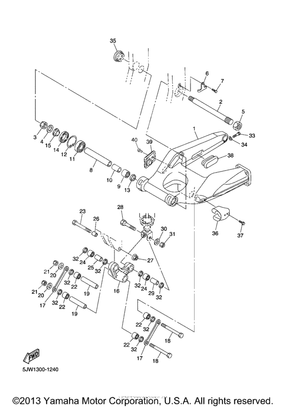 Rear arm