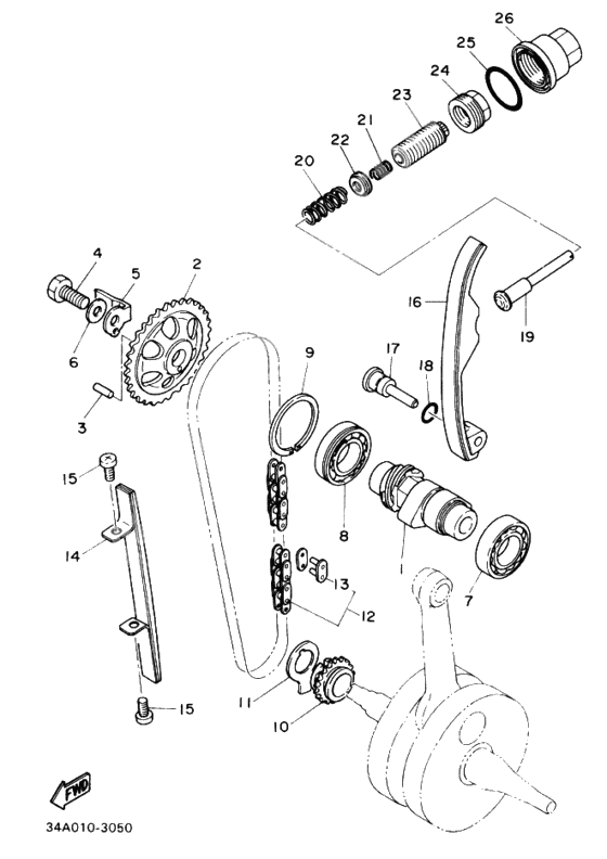 Counter Shaft, Chain