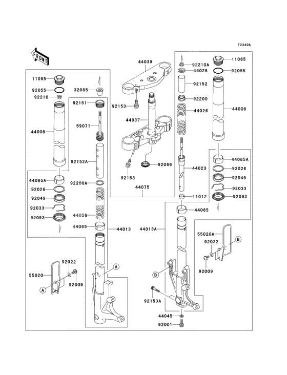 Front fork(b2h)