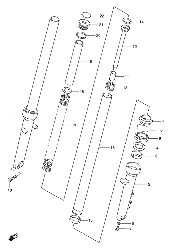 Front damper              

                  Model v/w/x