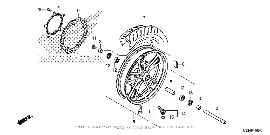 Передние колесо