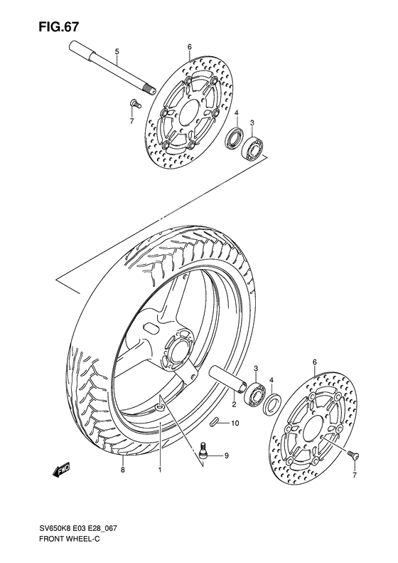 Transom + tube              

                  Sv650k8/sk8/k9/sk9/sl0