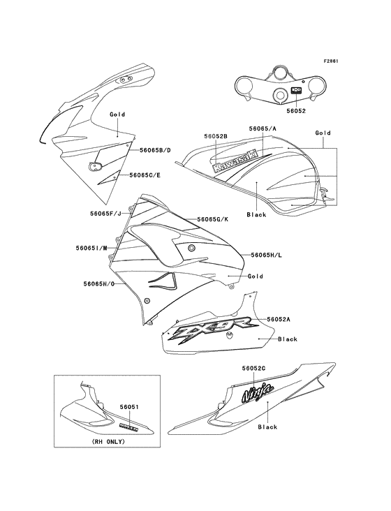 Decals              

                  Gold/black; zx900-f1
