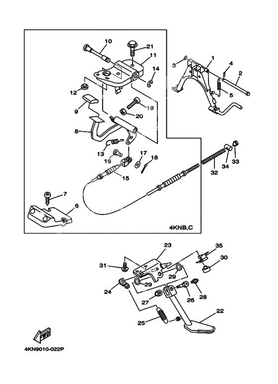 Stand, Footrest              

                  4KN9,B,C