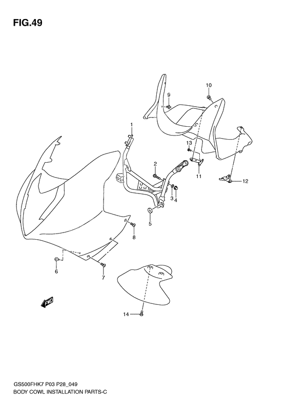 Body cwl installation parts              

                  With cowling