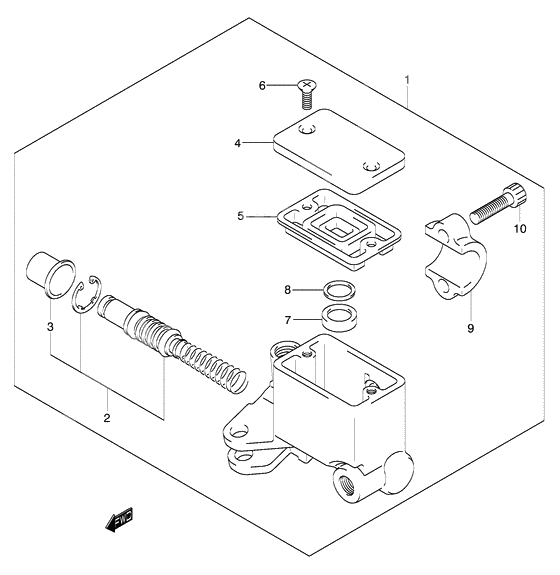 Front master cylinder              

                  Model k4/k5