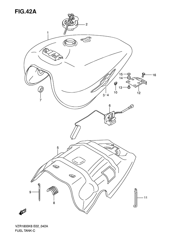 Tank fuel              

                  Vzr1800zk7/zu2k7/zk8/zu2k8/zk9/zufk9