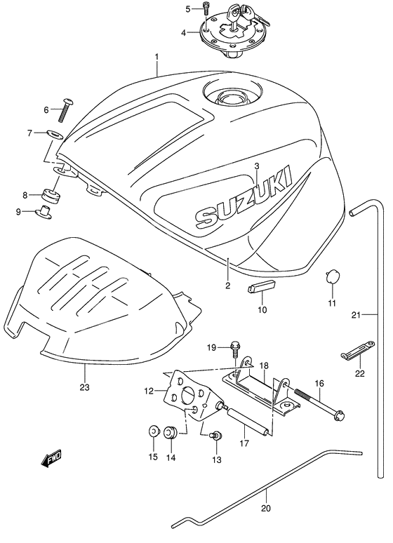 Fuel tank              

                  Model k2