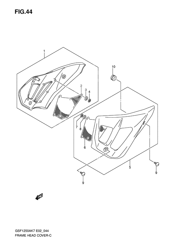 Frame head cover              

                  Gsf1250/a