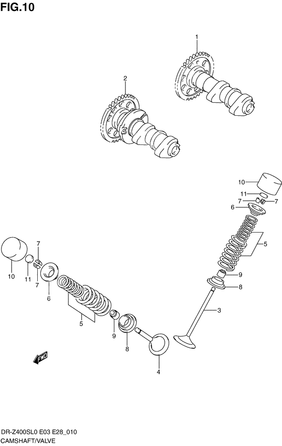 Camshaft/valve