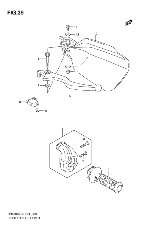 Right handle lever