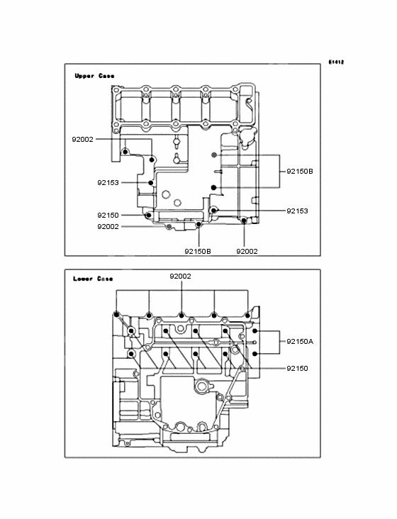 Crankcase bolt pattern