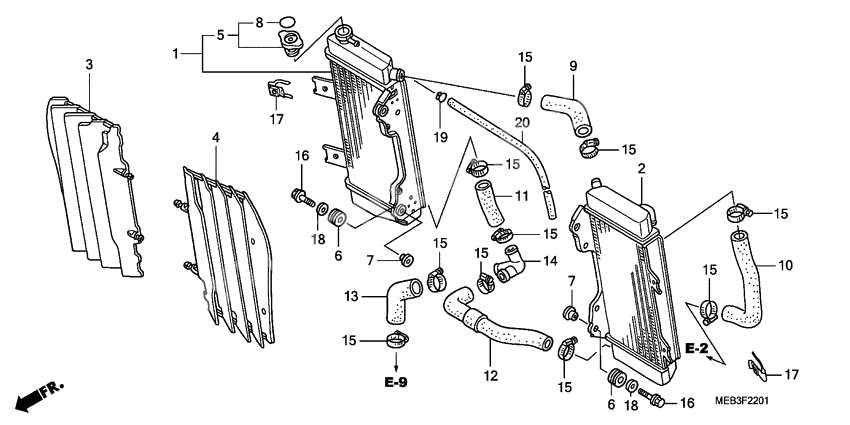 Radiator              

                  CRF450R5,6,7,8