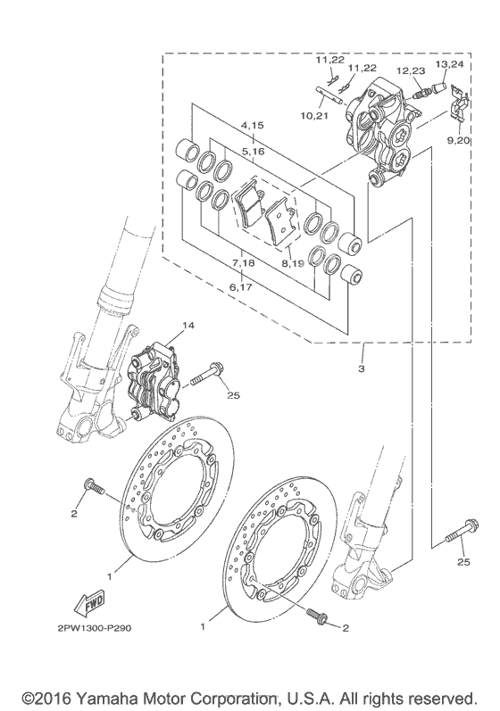 Передний тормоз