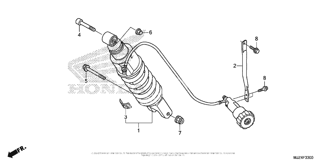 Задний амортизатор