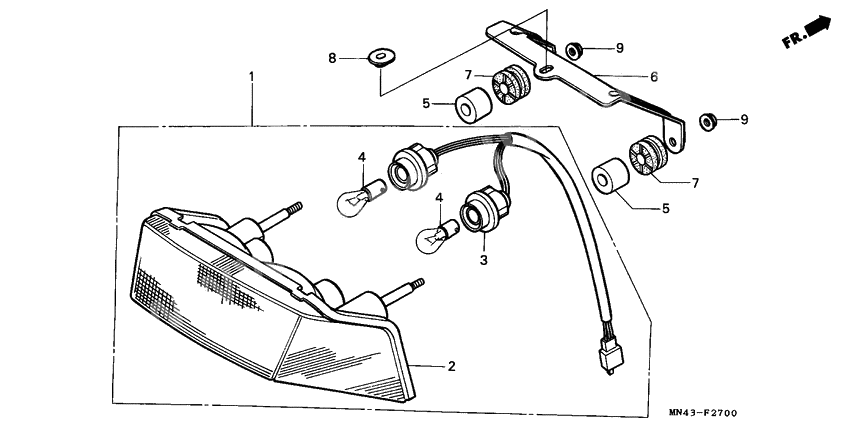Taillight unit ass`y