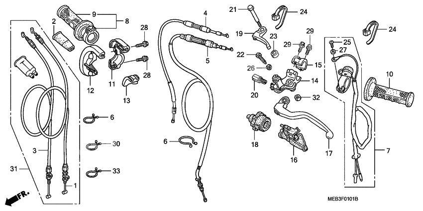 Handle lever/switch/cable              

                  CRF450R4,5,6,7,8