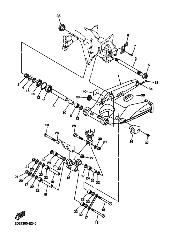 Rear arm