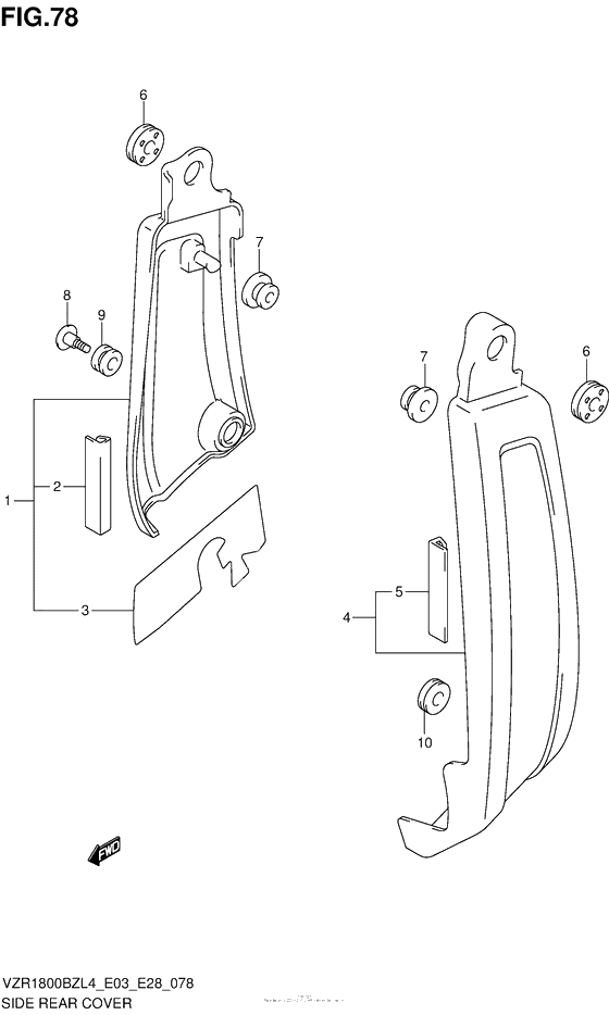 Side Rear Cover (Vzr1800Bzl4 E33)