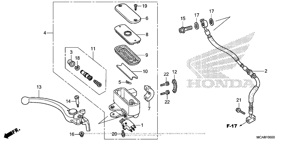 Передний тормозной цилиндр