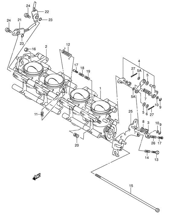 Throttle body              

                  Model k2