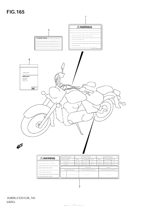 Информационные наклейки (Vl800 E33)