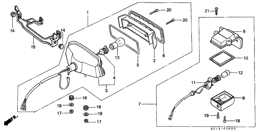Taillight unit ass`y